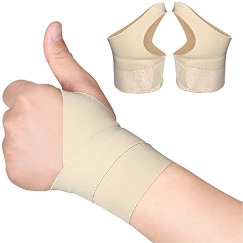 seaNpem Wrist Brace for Carpal Tunnel, 1 Pair Ultra Thin Wrist Support Strap for Tendonitis and Arthritis, Adjustable Compression Wrist Wraps for Pain Relief, Lightweight and Breathable (Skin)
