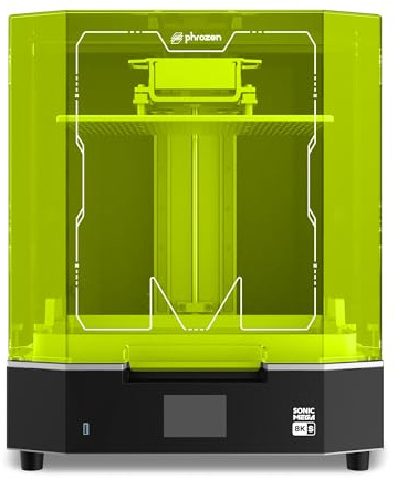 Phrozen Sonic Mega 8K S Professioneller Harz 3D-Drucker im Großformat | 15 8K Monochrom-LCD, 43 μm XY-Auflösung | Druckvolumen 330 × 185 × 300 mm | Für Miniaturen, Prototyping und Produktion