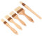Povxlum 5 pcs Basting Pastry Brush Versatile Cooking Tools for Grilling Baking Brushes with Wooden Handle and Hanging Rope Hole for Milk, Egg Yolk, BBQ, Bread, Oil, Spread, Sauce, Glazes