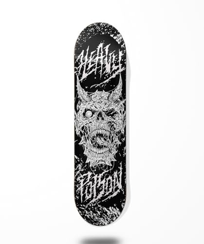Heavy Poison Skateboard Skateboard Deck Skull Dämon Dark 8.125