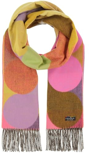 FRAAS Cashmink Schal 56 x 200 cm - Weicher als Kaschmir - Made in Germany - Stola mit gaphischem Muster für Damen - XXL Schal Multicolor