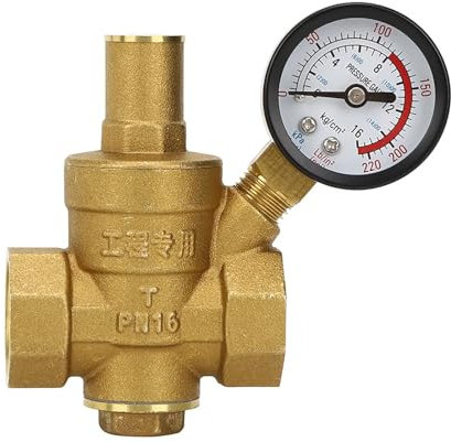Pressure Gauge DN25/DN20/DN15 Brass Adjustable Water Pressure Regulator Reducer Maintain Valves Regulator Valves Regulator