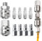 10 PCS Conectores Rapidos Aire Comprimido, Accesorios Compresor Aire 1/4 BSP con Rosca Hembra y Macho para Conectar Manguera Aire Comprimido,Pistola