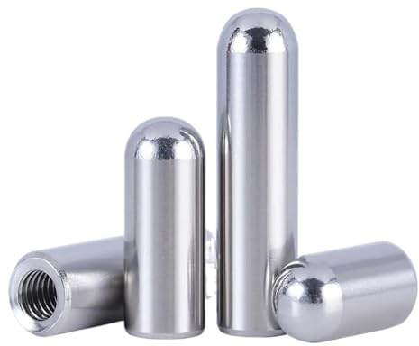 Cylindrical Locating Pins 4pcs M4 Inner Thread pin Dowel 304 Stainless Steel Female Round Head pins Guide Position Nail Location Nails 6mm(M4x10mmxD6)