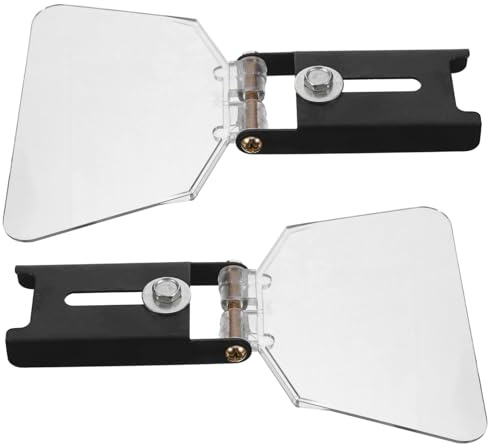 SEWACC 2pcs Bench Guard Shield Eye Protection Cover Angle Grinder Durable Transparent Safety Eye Guard for Power Tool Users