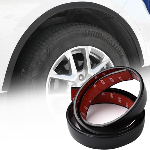 DALIUZEHUI 4 Pièces Élargisseurs d'ailes de Voiture pour VW Golf, Bande de Passage de Roue Ailes D'Extension de Passage de Roue Protection,4 Pieces Black - 4cm