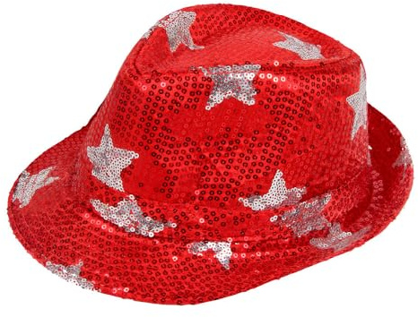 PartyMagix Pailletten Glitzer Hut – Funkelnder Faschingshut für Karneval & Party – Kostüm-Accessoire für Erwachsene – Unisex – Einheitsgröße – Glänzender Hut für Mottoparty & Bühne