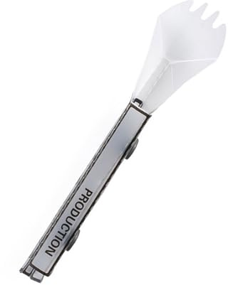 Xanorrg Outdoor Kunststoff Göffel Camping Klappbesteck Tragbarer Klapplöffel Picknick Besteck Camping Zubehör Einfach Zu Verwendender Outdoor Plastiklöffel