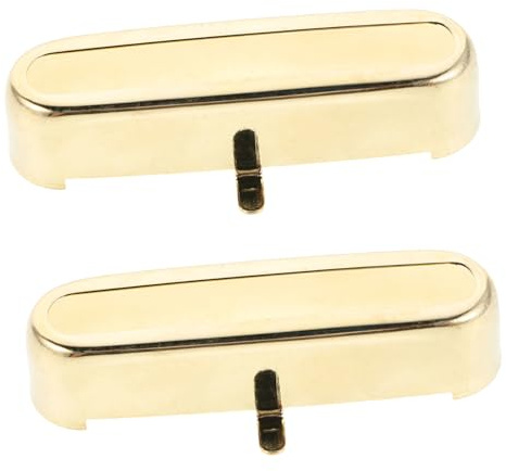 Toyvian 2 Piezas Pastillas de Guitarra Eléctrica de Latón Cubiertas de Pastillas de Bobina Simple Parte Superior Abierta para Músicos y Estudios de Grabación
