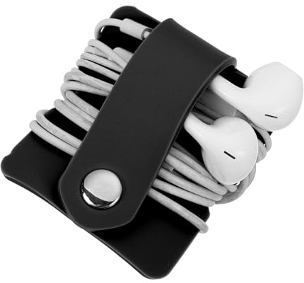 QUARKZMAN Funda para Auriculares Organizador De Cable Negro