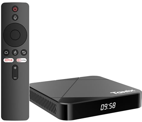 Android 14.0 TV Box,TANIX TX5 RK3528 Quad Core CPU Smart TV Box Media Player Support USB 3.0/ 3D/ 4K H.265/2.4G Wifi Set Top TV Box,4GB+32GB