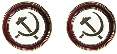 Epic Militaria Boutons de manchette en laiton avec marteau et faucille de l'ère soviétique avec boîte de présentation