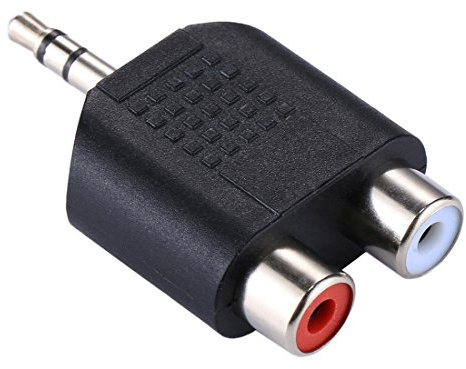 High-Tech Place RCA Femelle à 3.5 MM Jack Jack Audio Y Adaptateur