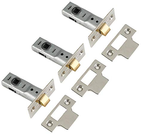 Yale Locks 3PM888CH2 Tubular Mortice Latches 64mm 2.5-inch - Chrome Finish (Pack of 3)