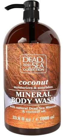 Dead Sea Collection Gel Douche au Coco pour Femmes et Hommes – Avec Minéraux Purs de la Mer Morte et Huile de Coco – Nettoie et Hydrate la Peau (1000 ml)