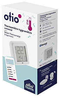 Thermomètre hygromètre connecté Alexa et Google Home - Otio
