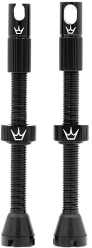 Peaty's X Chris King MK2 Válvulas Presta sin CáMara - Válvulas con Llave de Radio y Extractor de NúCleo, Compatible con Insertos y Bicicletas de Montaña y Carretera, Aluminio 7075-60mm, Negro