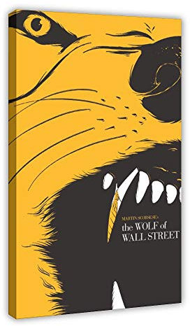 Filmposter The Wolf of Wall Street 2 auf Leinwand, Wandkunst, Kunstdruck, Gemälde für Wohnzimmer, Schlafzimmer, Dekoration, 50 x 75 cm