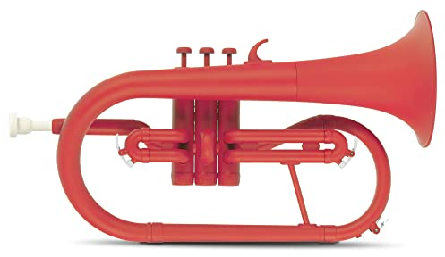 Classic Cantabile MardiBrass ABS Kunststoff Flügelhorn - Perinet-Ventile - 600g leicht - Bohrung: 11,5 mm - inkl. Mundstück und Gigbag - matt pink