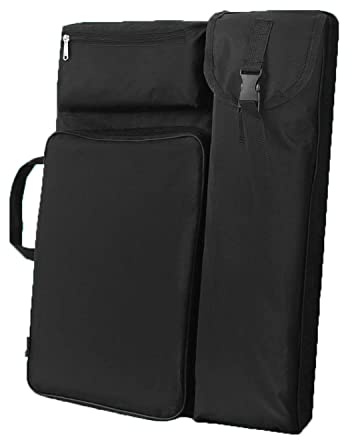 TOPOQ Funda Tipo Cartera de Arte Tamaño A2, Mochila Grande para Artistas, Carpeta 4K, Bolsa de Transporte, Organizador, Almacenamiento para Cuaderno de Bocetos y Tablero