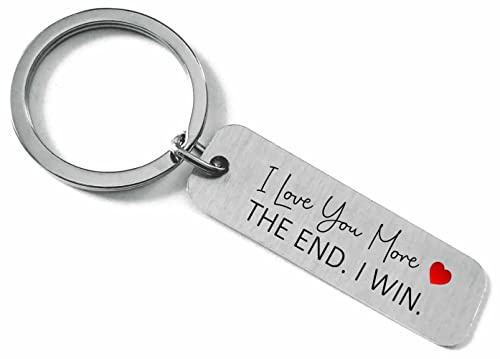 Maisie Moo Gifts Limited I Love You More The End I Win Metal Gift Keyring