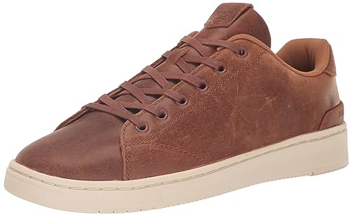 TOMS Mens Trvl Lite 2.0 Low Sneaker, Tan Leather, 13 UK