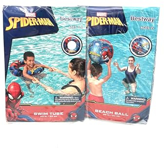 Spiderman Schwimmschlauch und Strandball-Kombination – ideal zum Schwimmen