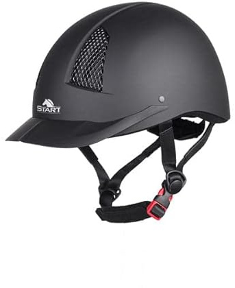 Start Casque équitation réglable - léger & Respirant - Confort Premium pour Enfant & Adulte - Protection fiable Chaque Balade - Winner (Noir, S 50-53 cm)