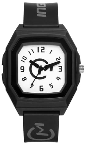 Avaner Armbanduhr Kinderuhren für Teenager: Sportliche wasserdichte Analoge Quadratische Uhr Silikonarmband Jelly Uhr Schwarz für Jungen und Mädchen
