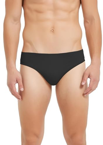 SPOFOR Dance Belt Men full seat bulge hiding Brief for Ballet and Cosplay, Male Dancewear Black