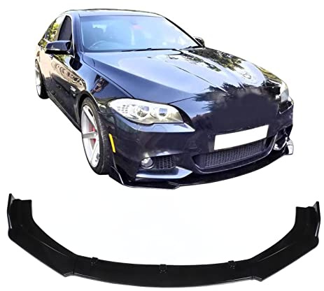Frontstoßstangen-Lippenspoiler, 3-teiliges Glänzend Schwarzes Frontstoßstangen-Lippensplitter-Kit, Hochfestes Universal-Frontspoiler-Karosserie-Kit, Diffusor-Canard-Lippen-Kinnsch