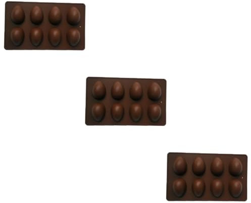 Alipis 3 Pezzi8 per caramelle bomboniere pasquali capilli stampo per uova di pasqua dolce teglie da forno stampo da torta forma di cioccolato focaccina caramella Pala truffa