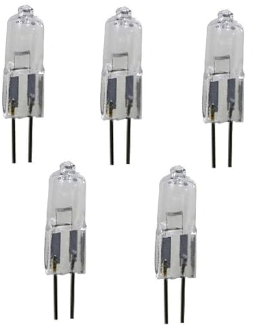 5PCS Halogen Bulbs G4 Halogen Bulb Dimmable 24V 20W G4 Halogen Capsule Bulbs Warm White Replacement,50W