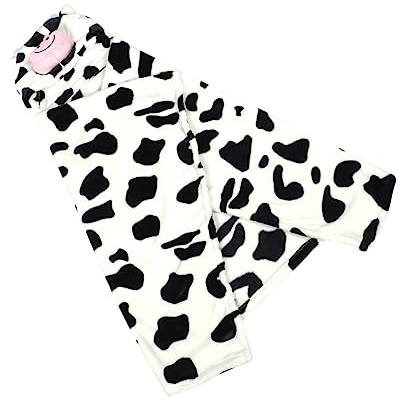 Beatifufu Kapuzenhandtuch Für Kleinkinder Saugfähiges Badetuch Für Junge Mädchen Flanellmaterial Mit Cartoon-Print Vielseitig Einsetzbar Als Kinderdecke Oder Wickeldecke
