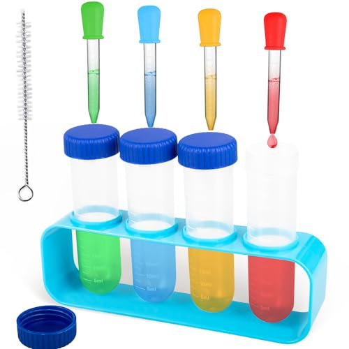 Rdlobu 10Pcs Pipette Enfant Set Liquide Pipettes pour Jeux Science 3+