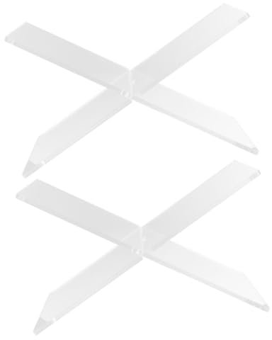 GRIRIW 2stücke Buchständer Transparente Buchhalter Für Schule Lesen Dekoration Stabil Bruchsicher Vielseitig Einsetzbar Als Leseständer Oder Ausstellungsständer