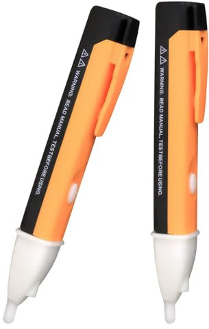 2PCS Non Contact Voltage Tester Pen, 90V to 1000V Digital, Buzzer Alarm Power Detector Sensor 1AC-D with LED Flashlight, Adjustable Sensitivity