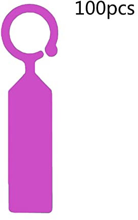 WYLZLKX Lot de 100 étiquettes à suspendre en plastique pour plantes et jardin Violet