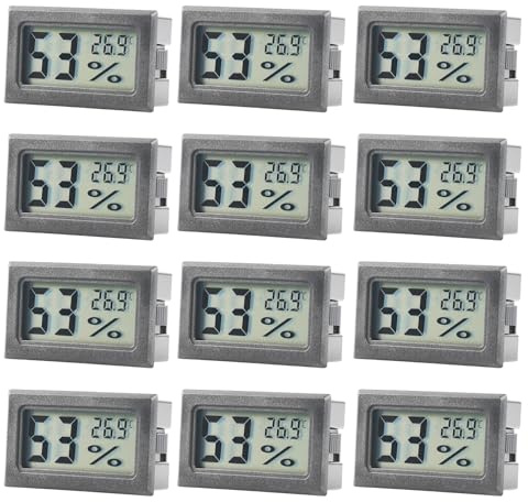 Digital Thermometer Hygrometer Innen, Mini Luftfeuchtigkeitsmesser Raumthermometer Innen