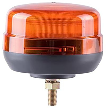 Compro CO BL 130 LED-Kennleuchte, Warnleuchte Auto (Rundumleuchte mit Schraubfuß, EU-Straßenzulassung ECE R65, 120 Blitze pro Minute, neueste LED-Technik, UV-beständiges Gehäuse), Orange