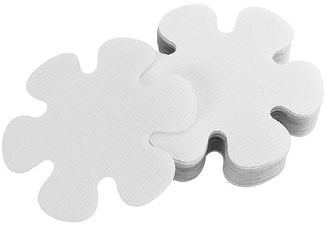 HOUDERCO 20stücke Teiliges Anti-rutsch Rubber Badewannen Aufkleber Selbstklebend Für Fliesen Glas Badezimmer Rund Blumenform rutschfeste Fliesenaufkleber Badeschutz