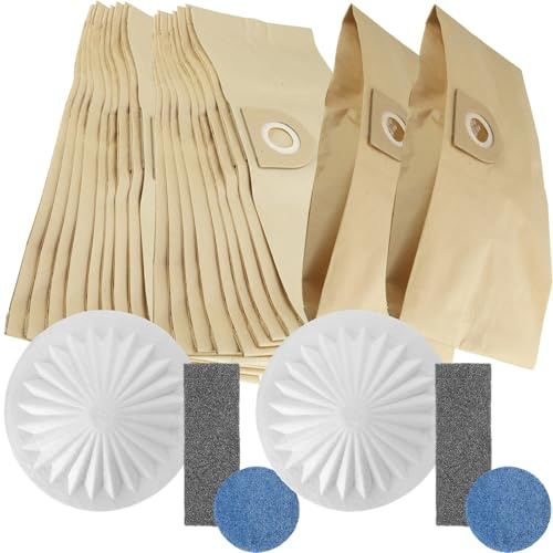 Masterpart Vacuum Dust Bags Pack Of 20 & 2 Filter Sets Compatible With Vax 3 In 1 Multifunction 6131 Vacuum Cleaners