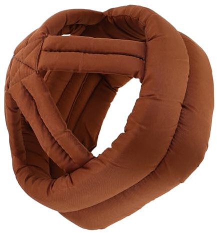 Cappello Protettivo Imbottito per Anziani Regolabile, Caffè | Cotone e Spugna, Cinturino Regolabile, Leggero, per Esigenze Speciali, Taglia Unica