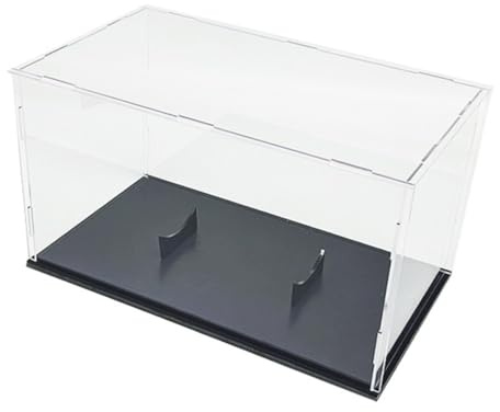 Lawnoval Scatola portaoggetti in acrilico con design antipolvere rimovibile per pallone di dimensioni standard, nero/verde