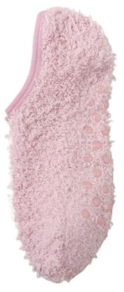 Damskorallfleece Golvbeläggningar Varma Höst Vinter Inomhus Hemkläder Fodrade Halkfria Genvägar Sömn(Pink)