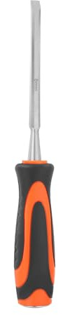 sourcing map Wood Chisel 8mm CR-V Steel Beveled Edge Blade Wood Working Chisel Woodworking Tools with Plastic Handle for Carving Woodworking DIY Projects