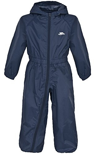 Trespass Mixte enfant Button Combinaison de pluie, Bleu Marine, 2-3 ans EU