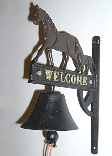 Glocke GLOCKE Kuhglocke Außen Innen Gusseisen Welcome Horses