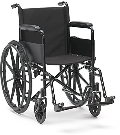 Drive Devilbiss Black Sport Self Propel Folding Wheelchair with 24 Mag Wheels