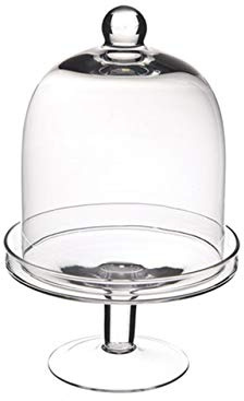 SWEET HOME Alzata Tonda per Dolci in Vetro con Cloche in Vetro cod.AC11621LU cm 24h diam.16 by Varotto & Co.
